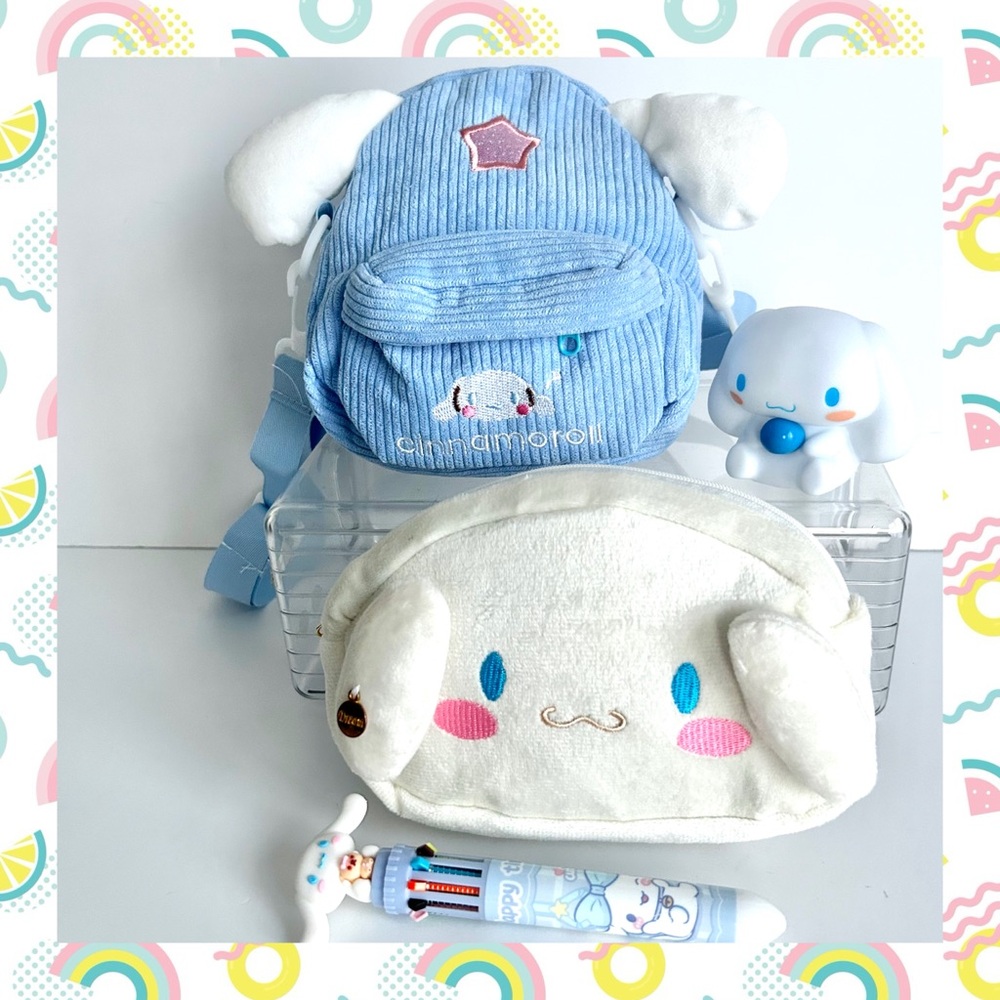🩵(CIN305) Cinnamoroll Adorable 4-Piece Crossbody Bundle!